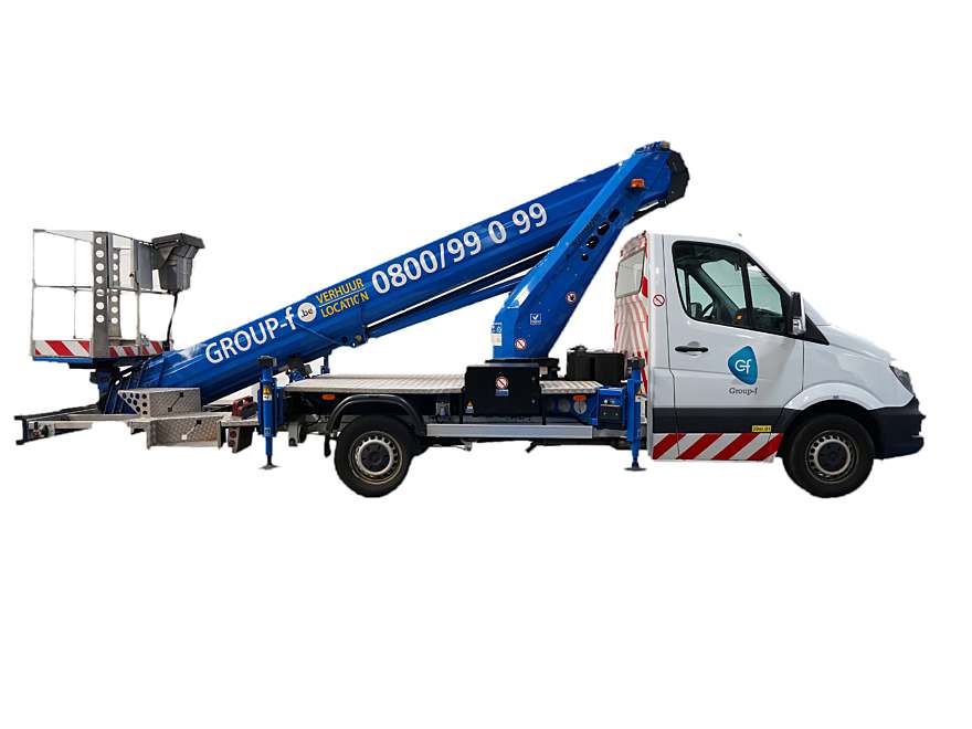 Aerial work platform on delivery van 27m